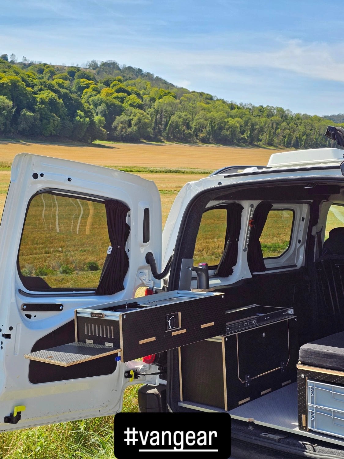 NEW Caddy - Pod sliding campervan kitchen (easy 3 part self - assemble) - Vangear - EU