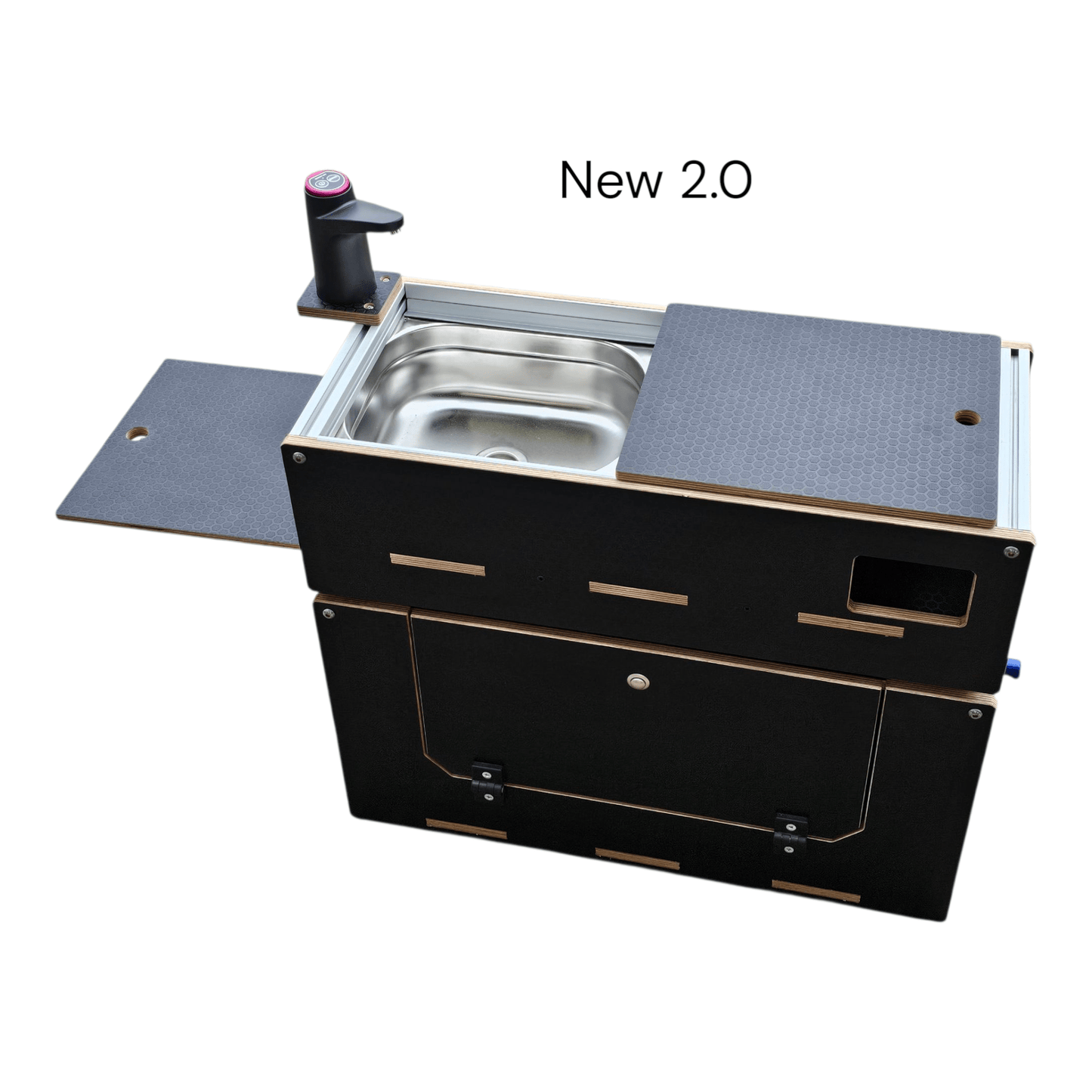 NEW Caddy - Pod sliding campervan kitchen (easy 3 part self - assemble) - Vangear - EU