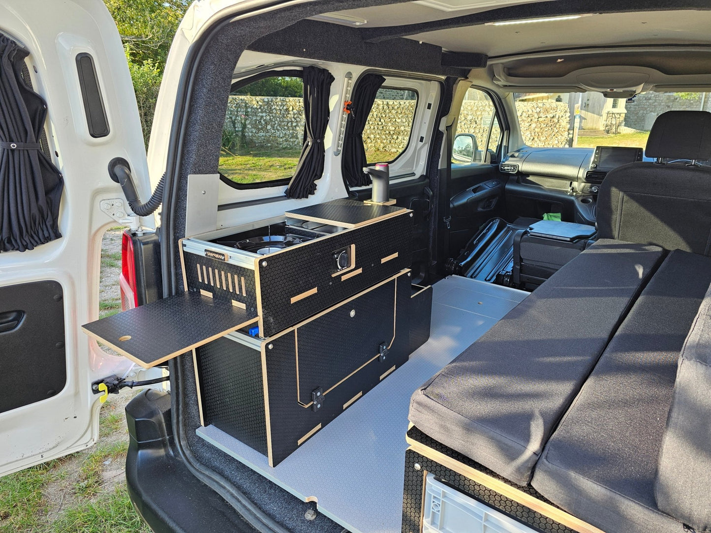 NEW Caddy - Pod sliding campervan kitchen (easy 3 part self - assemble) - Vangear - EU