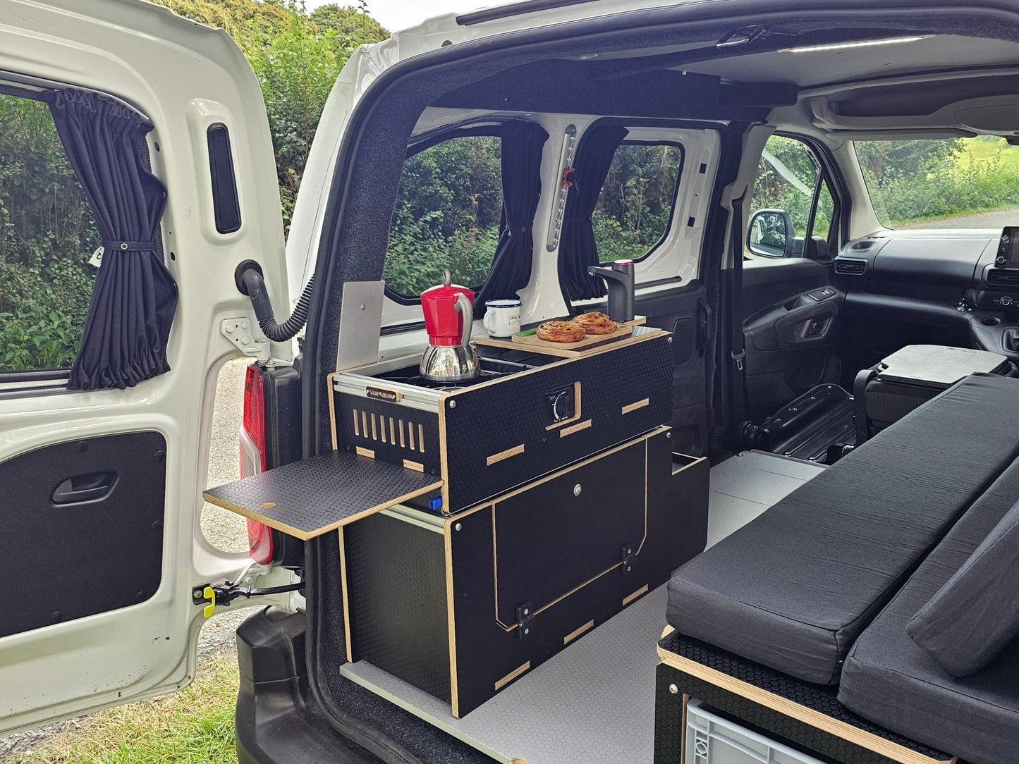 NEW Caddy - Pod sliding campervan kitchen (easy 3 part self - assemble) - Vangear - EU