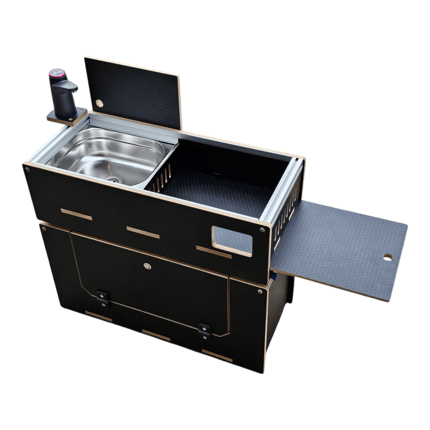 NEW Caddy - Pod sliding campervan kitchen (easy 3 part self - assemble) - Vangear - EU