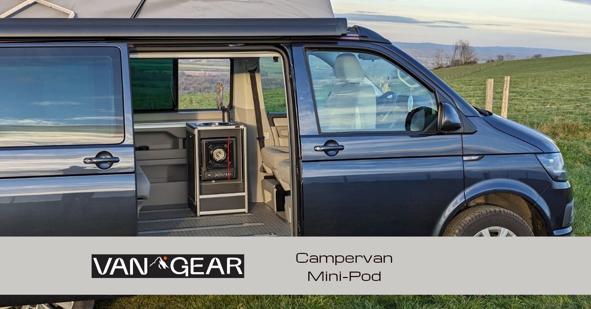 NEW Vangear Mini - Pod 2.2 Campervan Kitchen Pod - Black - Vangear - EU