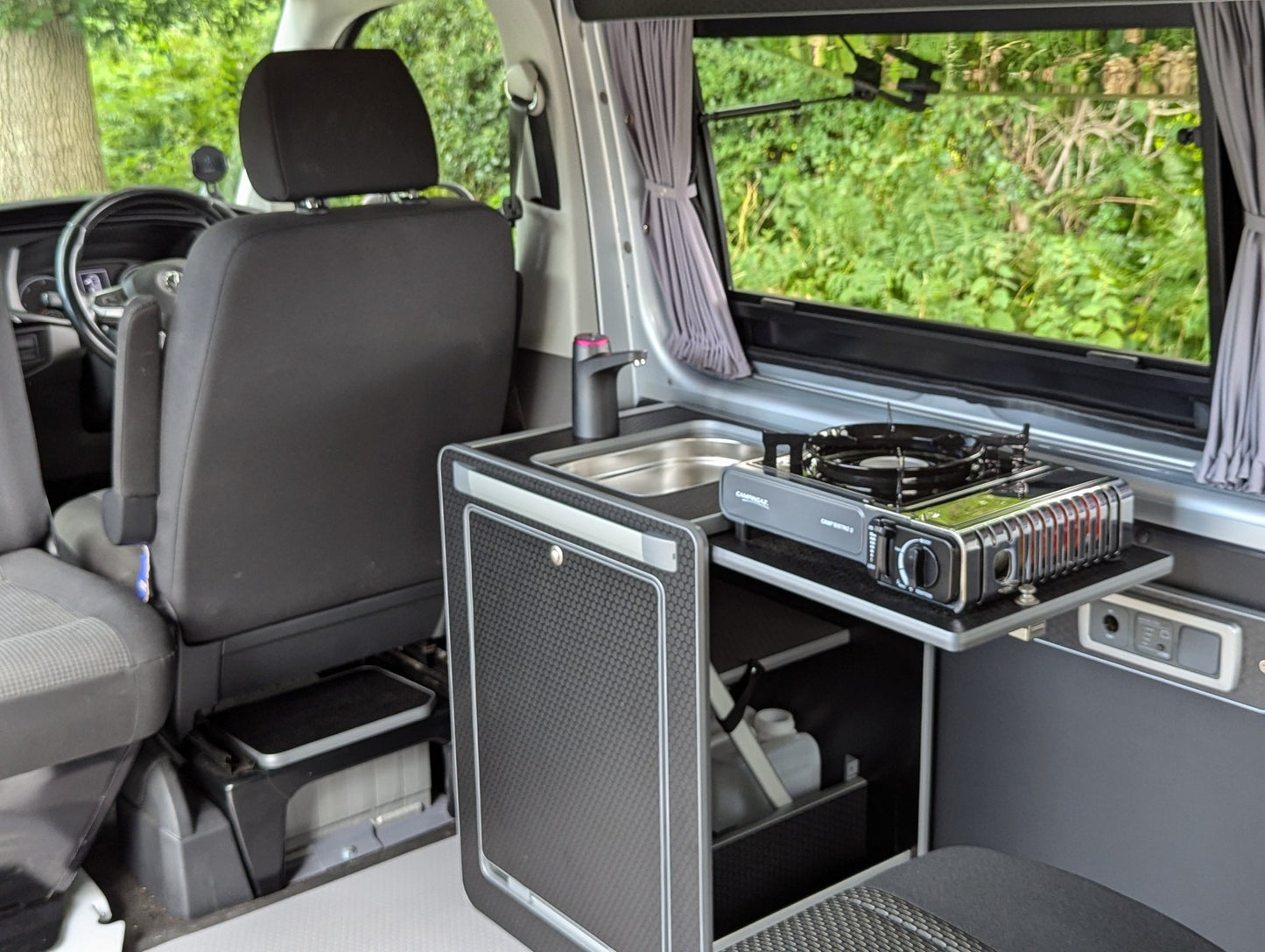 NEW Vangear Mini - Pod 2.2 Campervan Kitchen Pod - Black - Vangear - EU