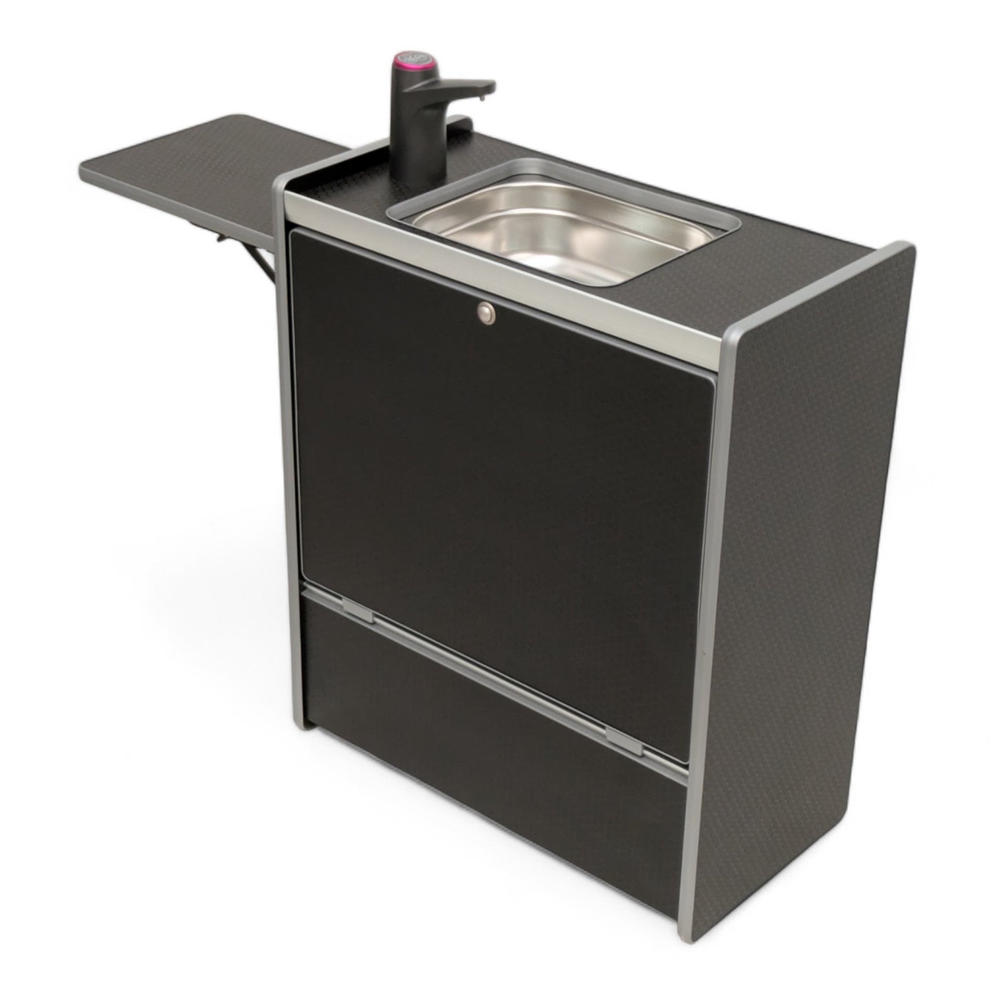 NEW Vangear Nano - Pod 2.2 campervan kitchen - Black with Black door - Vangear - EU