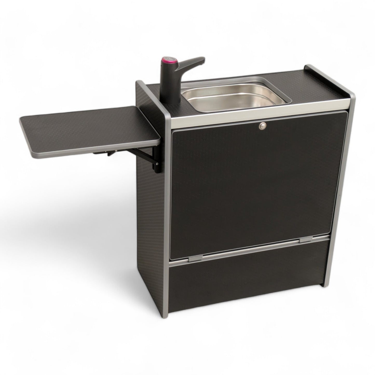 NEW Vangear Nano - Pod 2.2 campervan kitchen - Black with Black door - Vangear - EU