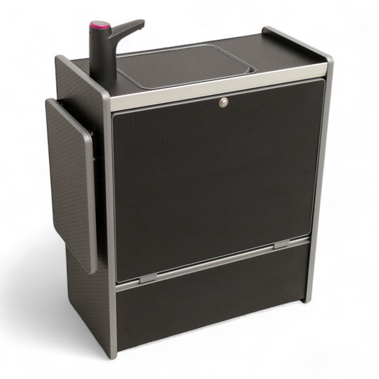 NEW Vangear Nano - Pod 2.2 campervan kitchen - Black with Black door - Vangear - EU