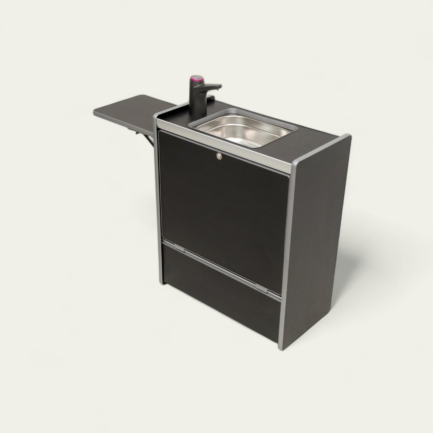 NEW Vangear Nano - Pod 2.2 campervan kitchen - Black with Black door - Vangear - EU