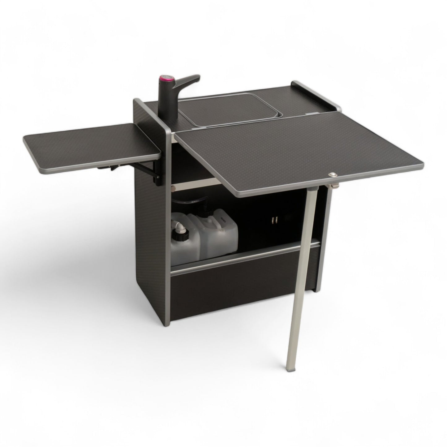 NEW Vangear Nano - Pod 2.2 campervan kitchen - Black with Black door - Vangear - EU