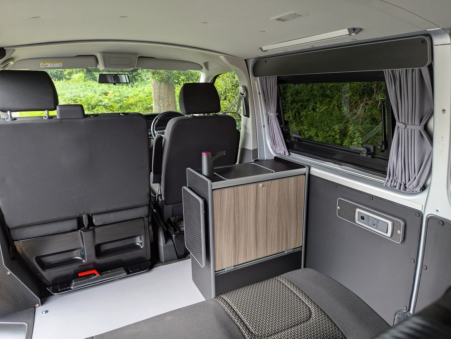 NEW Vangear Nano - Pod 2.2 campervan kitchen - Black with Driftwood door - Vangear - EU