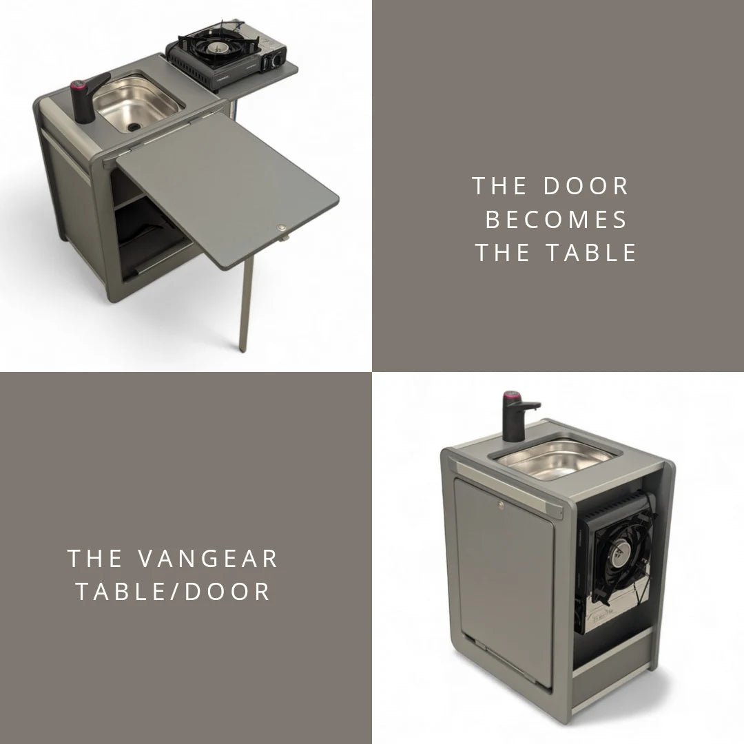 Vangear Mini - Pod 2.2 Campervan Kitchen Pod - Black - Vangear - EU
