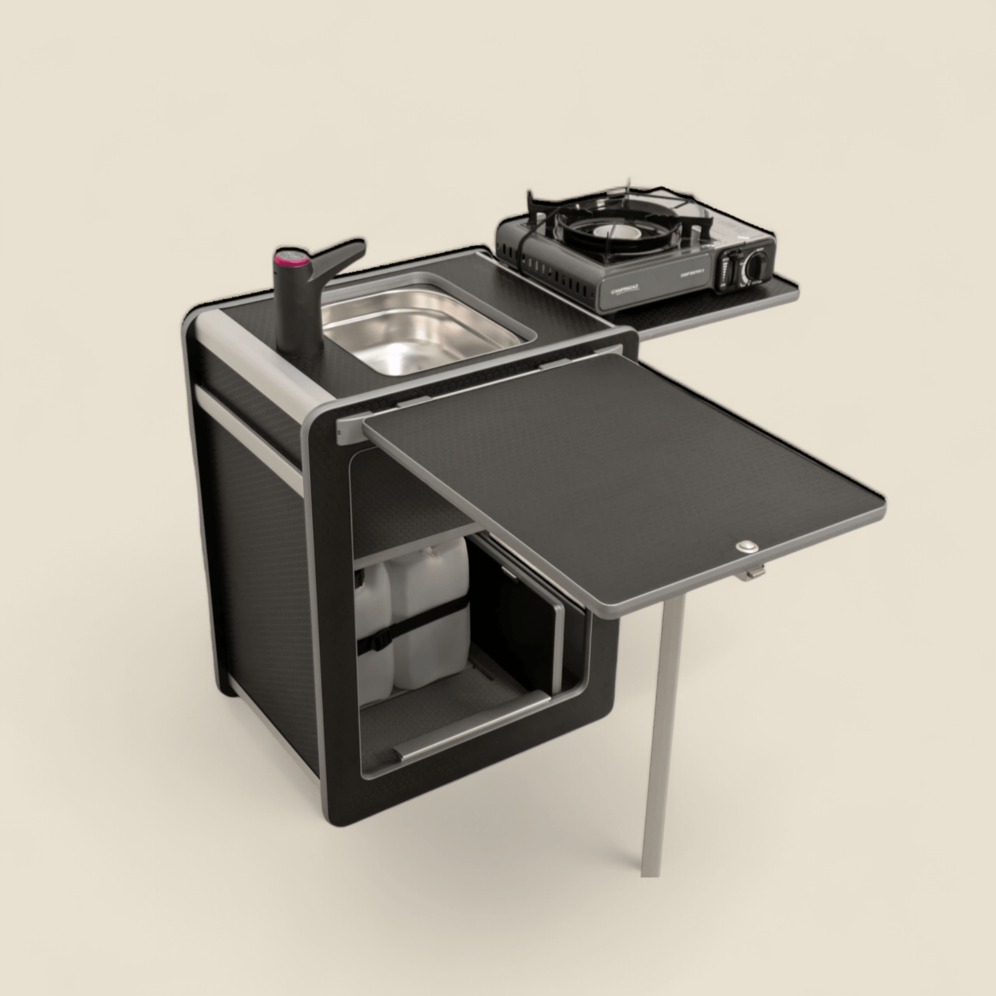Vangear Mini - Pod 2.2 Campervan Kitchen Pod - Black - Vangear - EU