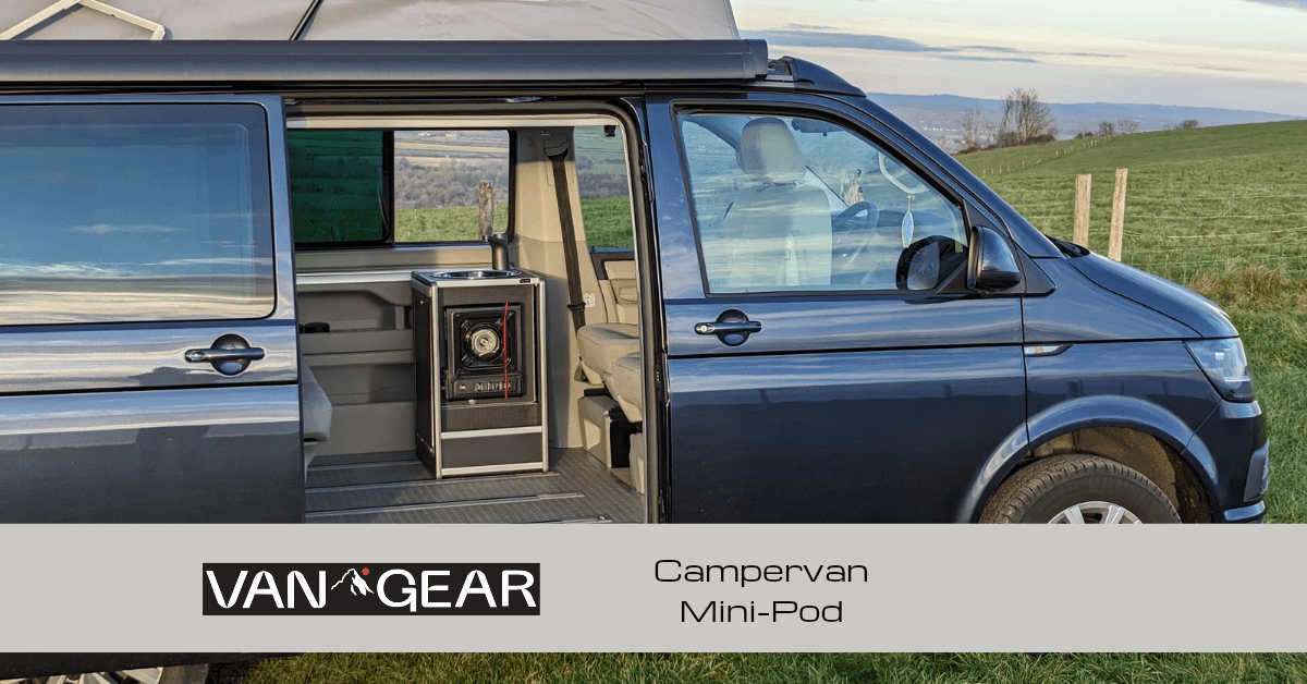 Vangear Mini - Pod 2.2 Campervan Kitchen Pod - Black - Vangear - EU
