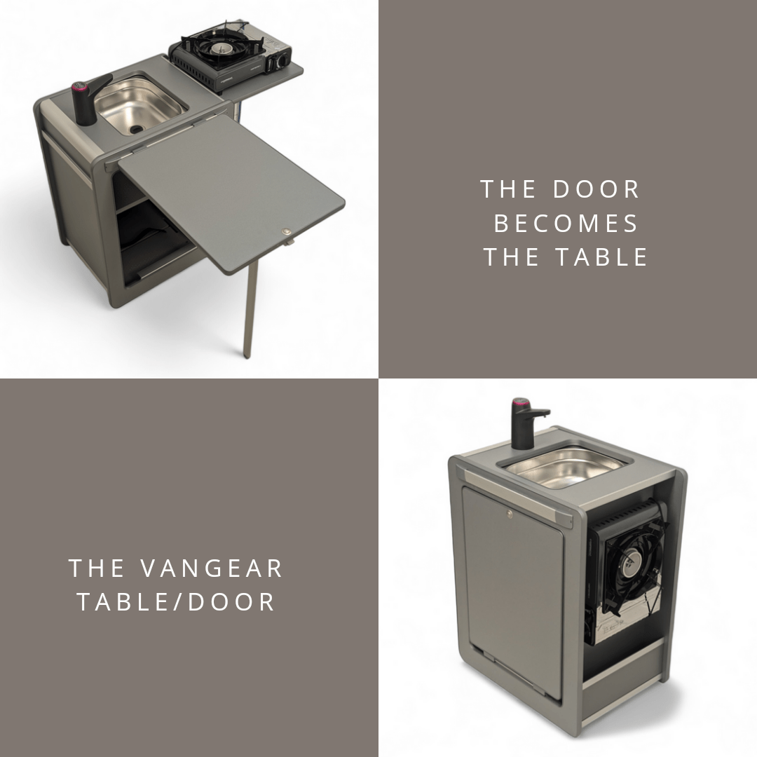 Vangear Mini - Pod 2.2 Campervan Kitchen Pod - Black - Vangear - EU