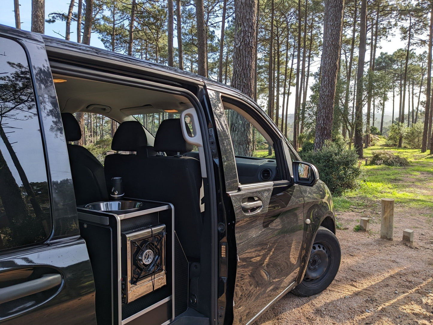 Vangear Mini-Pod Campervan Kitchen Pod-Black - Vangear-EU
