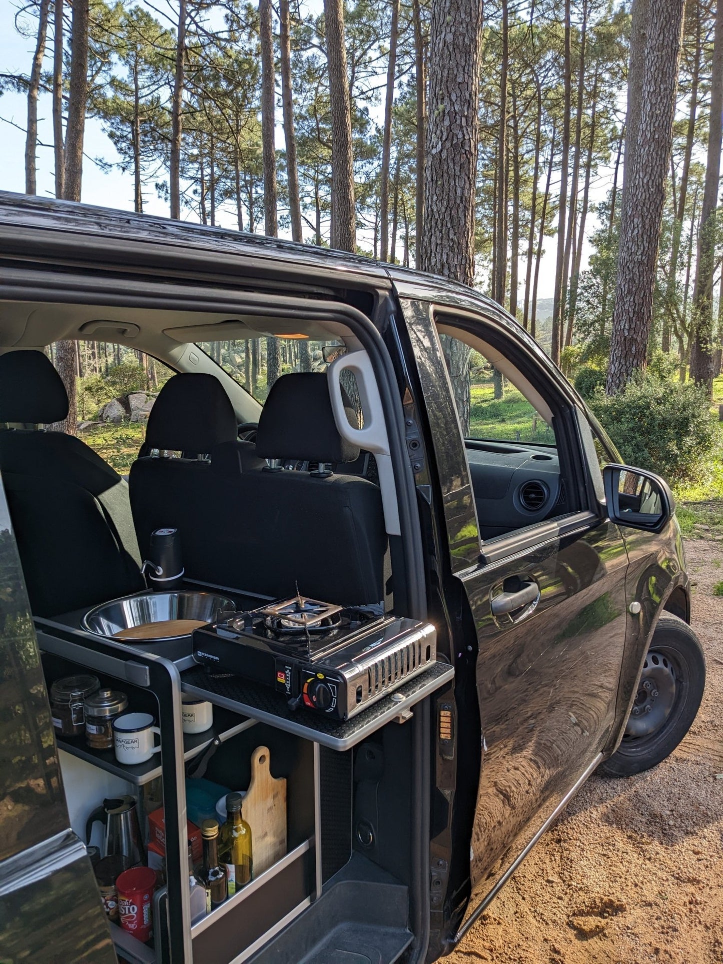 Vangear Mini-Pod Campervan Kitchen Pod-Black - Vangear-EU