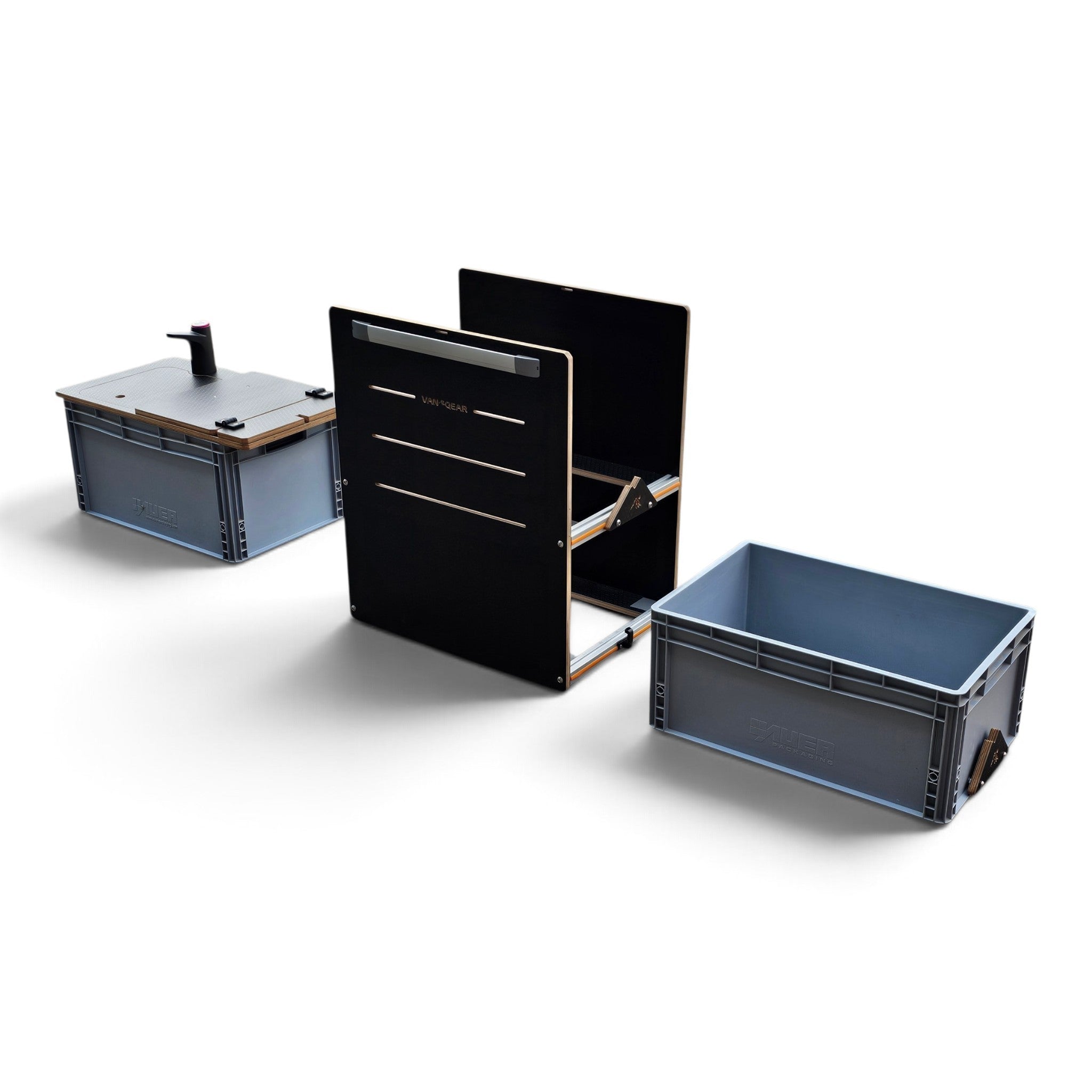 NEO-POD campervan kitchen-with euroboxes-easy self-assembly (NOT including stove)