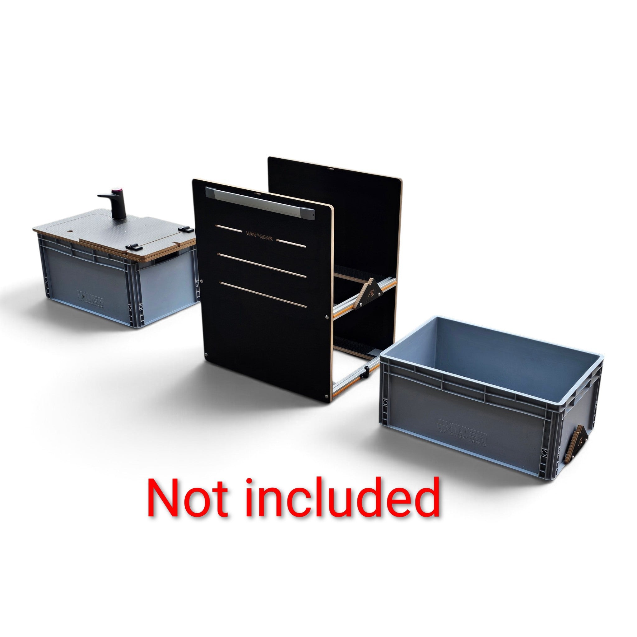 NEO-STAND campervan storage for euroboxes-easy self-assembly (NOT including euroboxes)