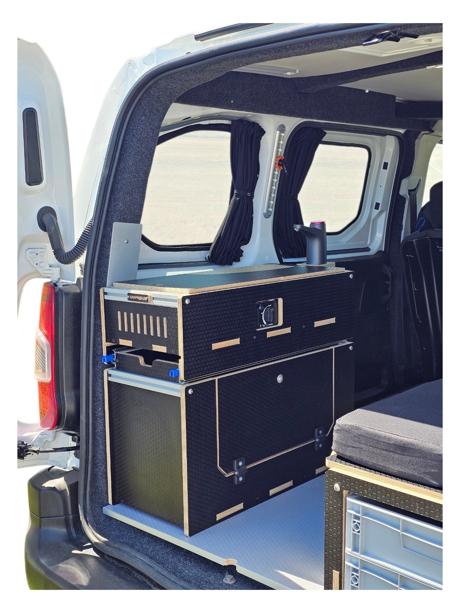 Caddy-Pod sliding campervan kitchen (easy 3 part self-assemble) - Vangear-EU