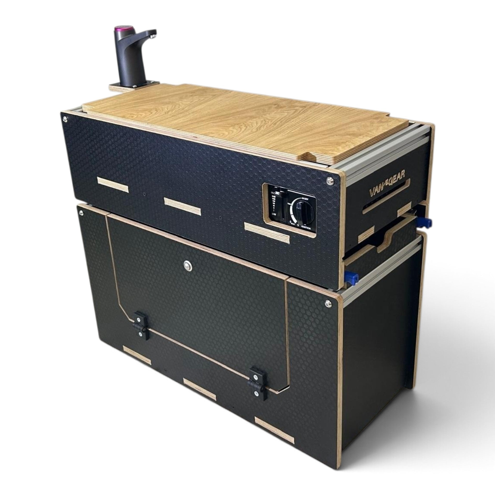 Caddy-Pod sliding campervan kitchen (easy 3 part self-assemble) - Vangear-EU