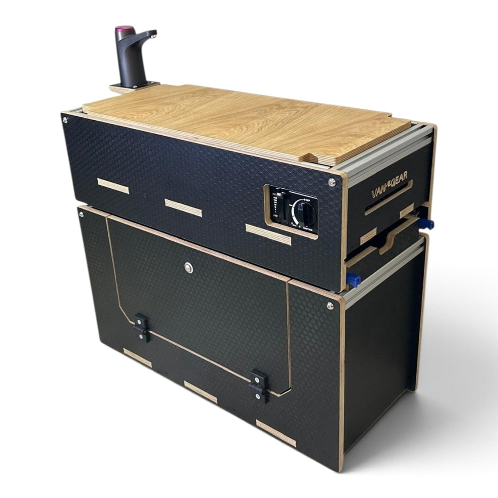Caddy-Pod sliding campervan kitchen (easy 3 part self-assemble) - Vangear-EU