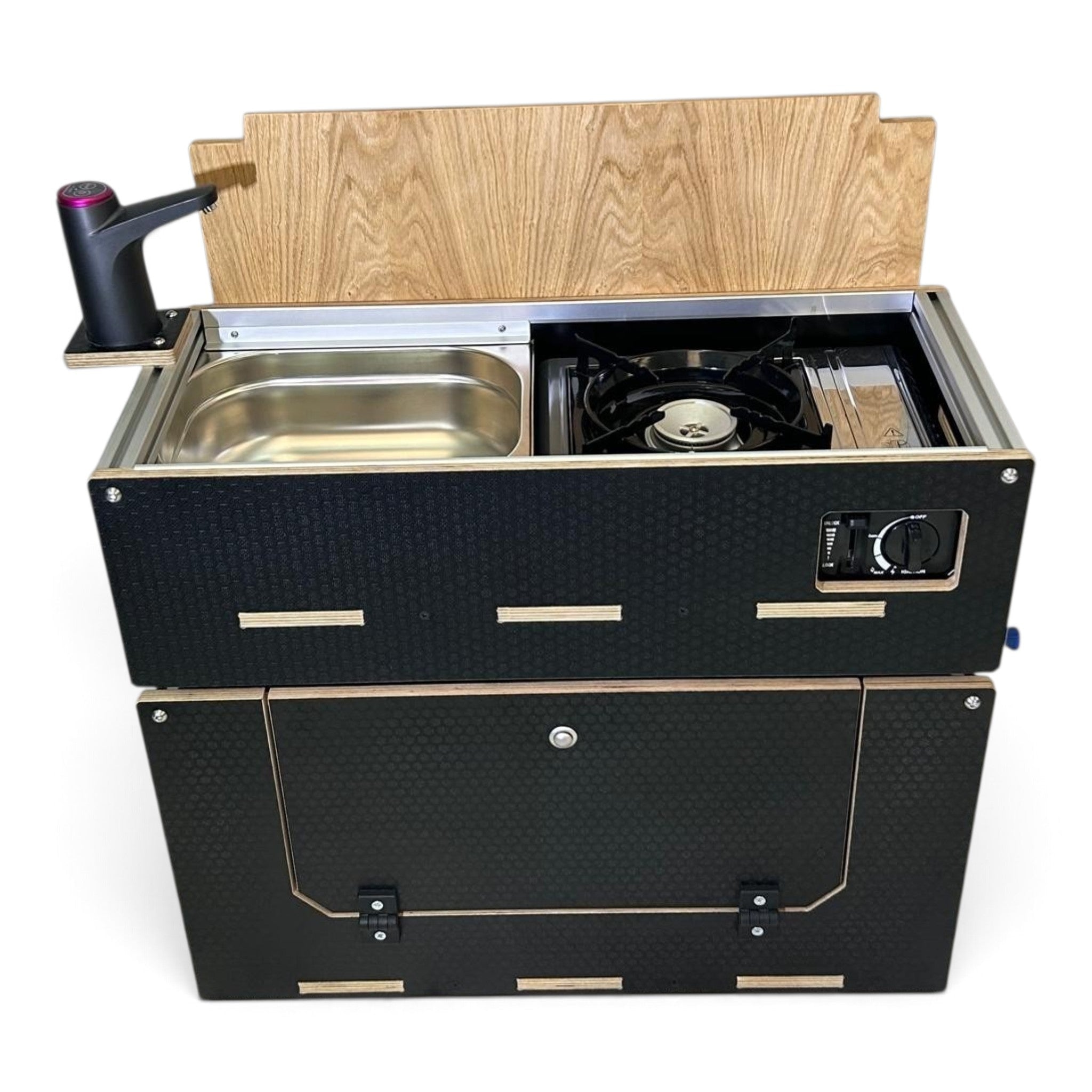 Caddy-Pod sliding campervan kitchen (easy 3 part self-assemble) - Vangear-EU