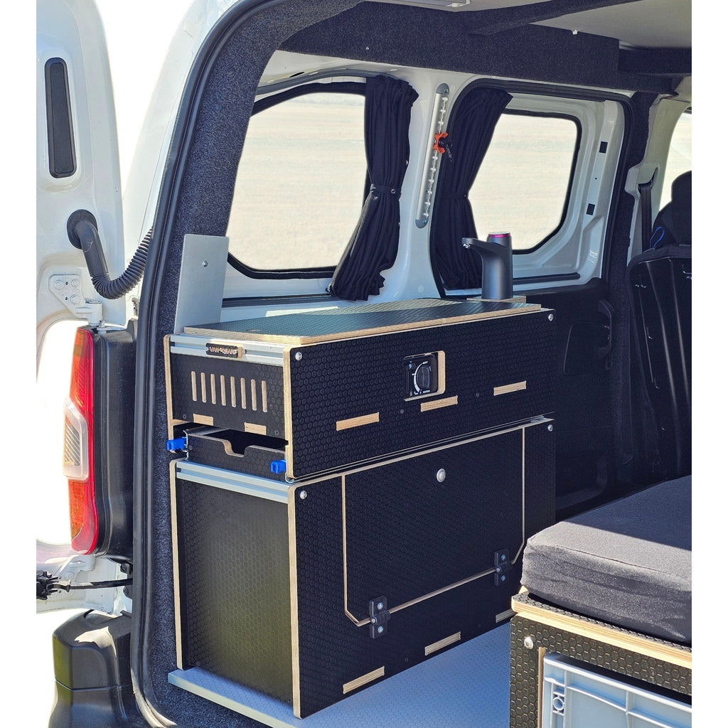 Caddy-Pod sliding campervan kitchen (easy 3 part self-assemble) - Vangear-EU