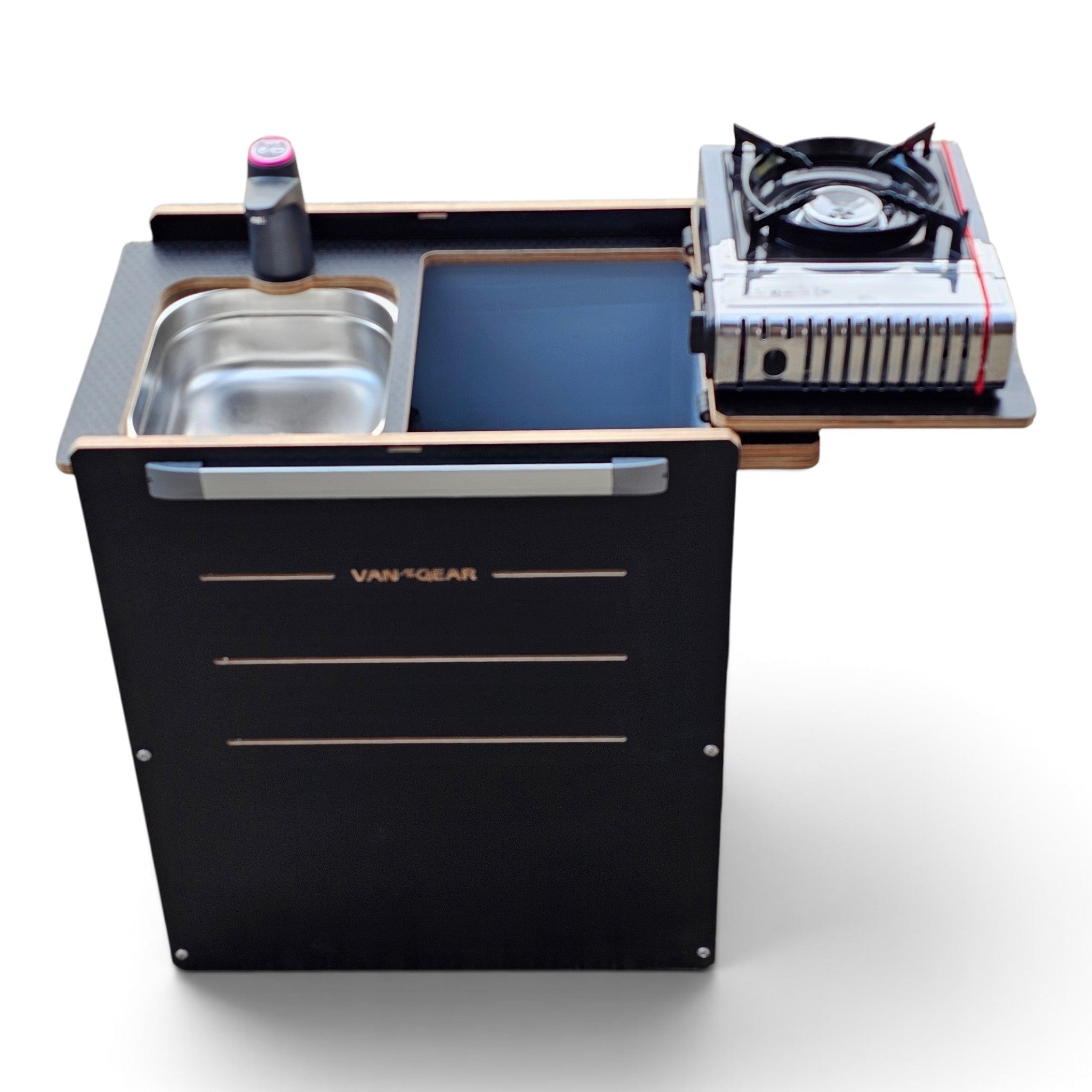 NEO-POD campervan kitchen-with euroboxes-easy self-assembly (NOT including stove) - Vangear-EU