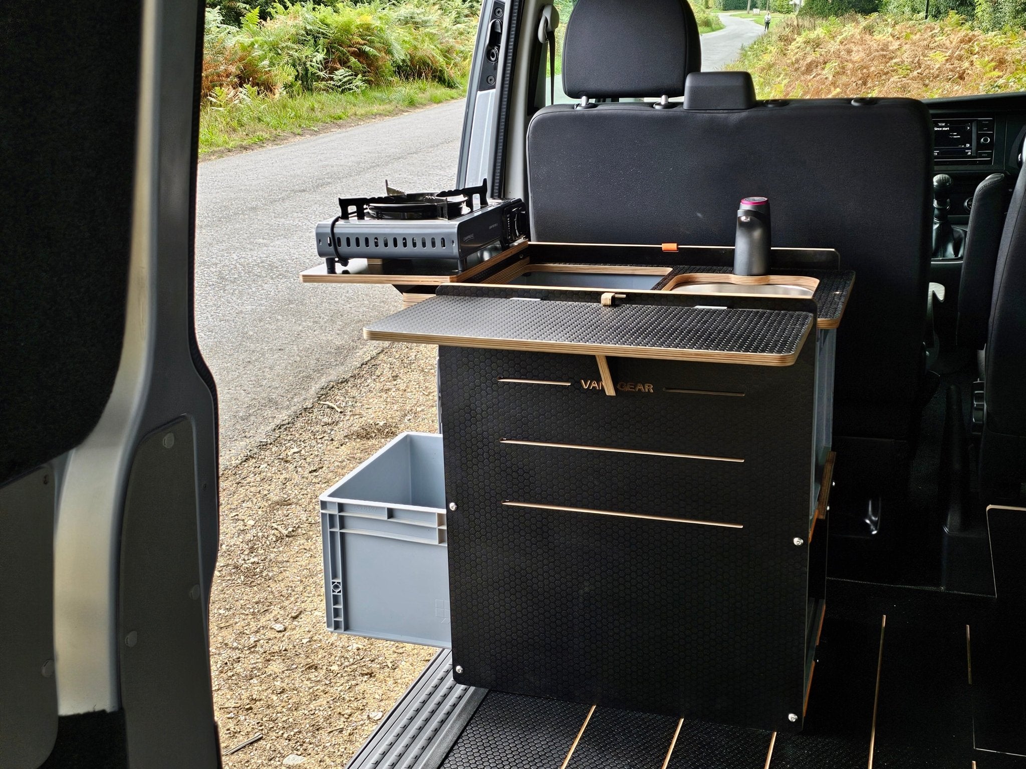 NEO-POD campervan kitchen-with euroboxes-easy self-assembly (NOT including stove) - Vangear-EU