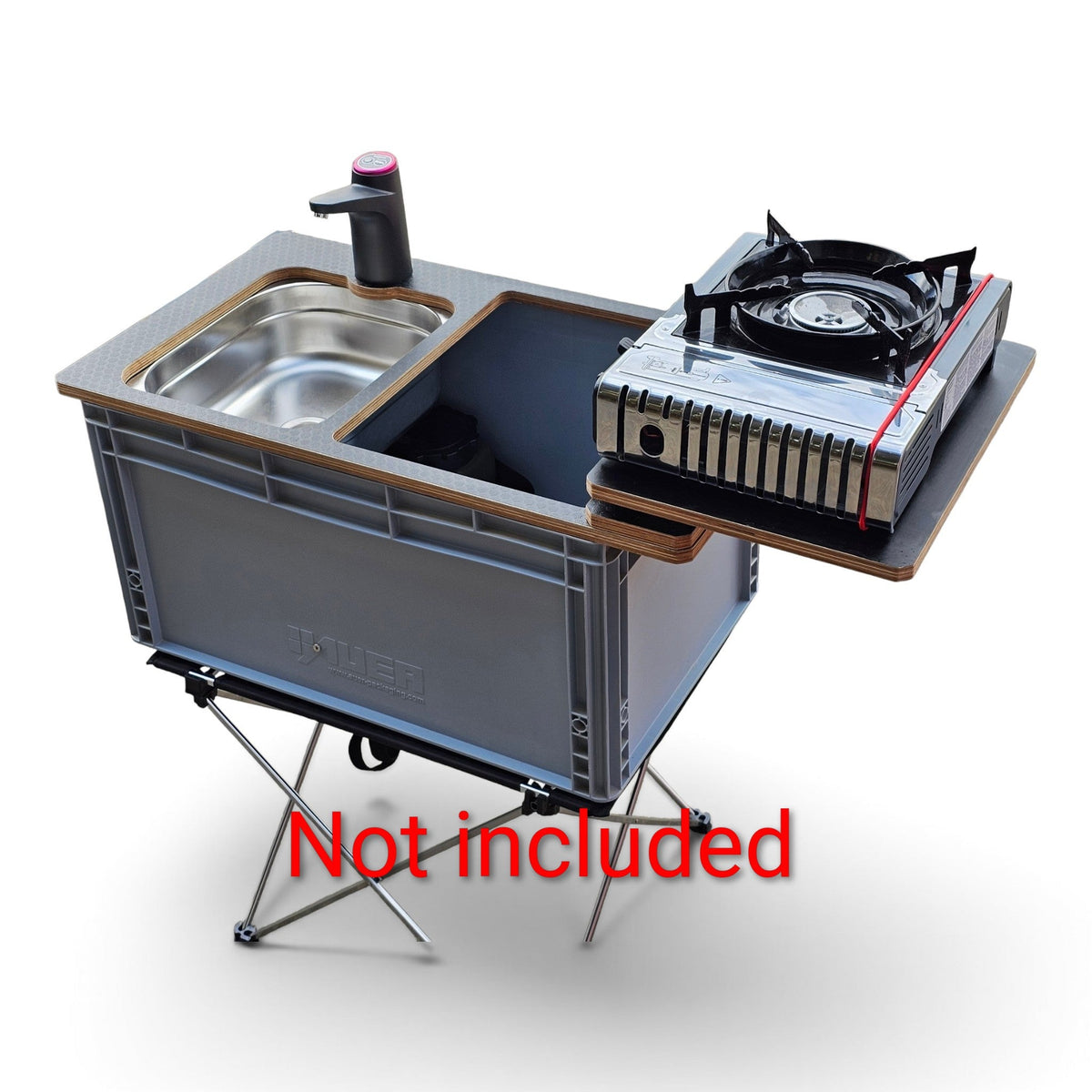 NEO-SINK-BOX campervan kitchen-with eurobox-(NOT including stove) - Vangear-EU