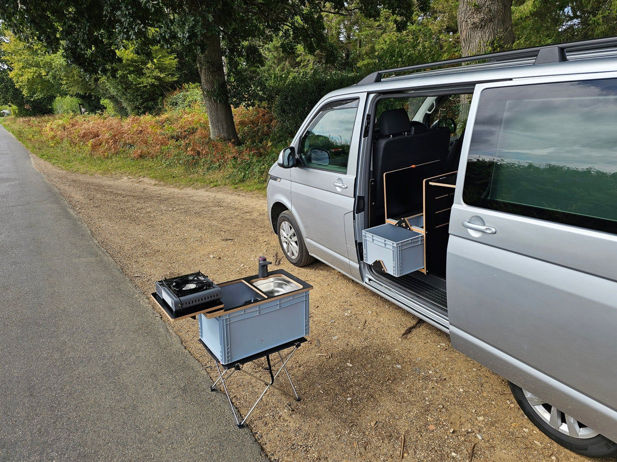 NEO-SINK-BOX campervan kitchen-with eurobox-(Not including stove, legs or NEO-Stand) - Vangear-EU