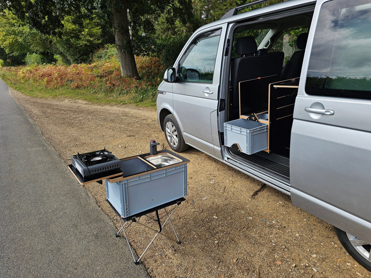 NEO-SINK-BOX campervan kitchen-with eurobox-(Not including stove, legs or NEO-Stand) - Vangear-EU