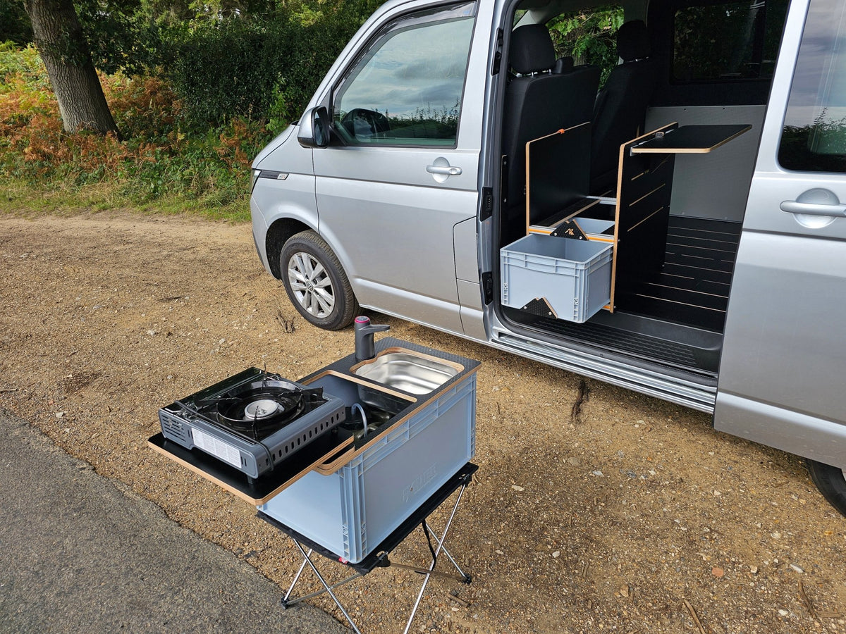 NEO-SINK-BOX campervan kitchen-with eurobox-(Not including stove, legs or NEO-Stand) - Vangear-EU