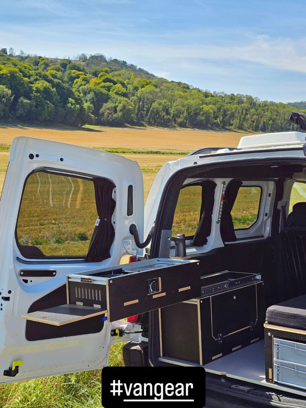 NEW Caddy - Pod sliding campervan kitchen (easy 3 part self - assemble) - Vangear - EU