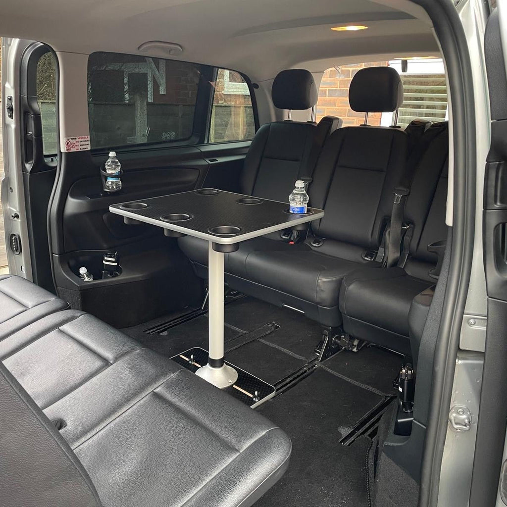 NEW Vangear Campervan Table & Stand with 6 Cup Holders - Vangear-EU