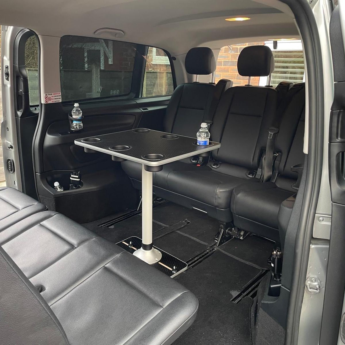 NEW Vangear Campervan Table & Stand with 6 Cup Holders - Vangear-EU