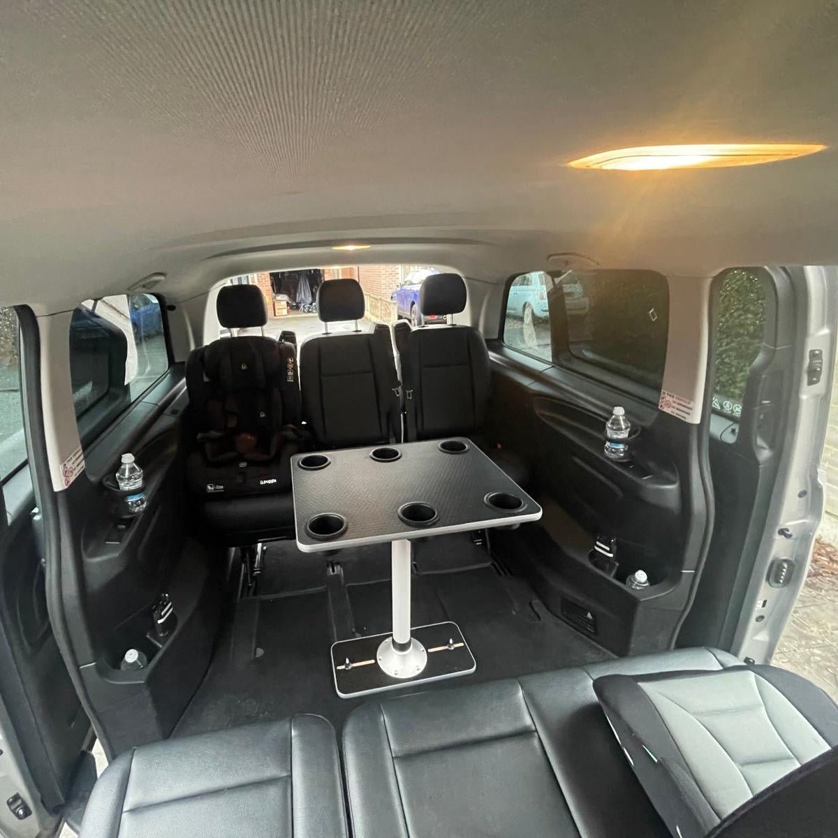 NEW Vangear Campervan Table & Stand with 6 Cup Holders - Vangear-EU