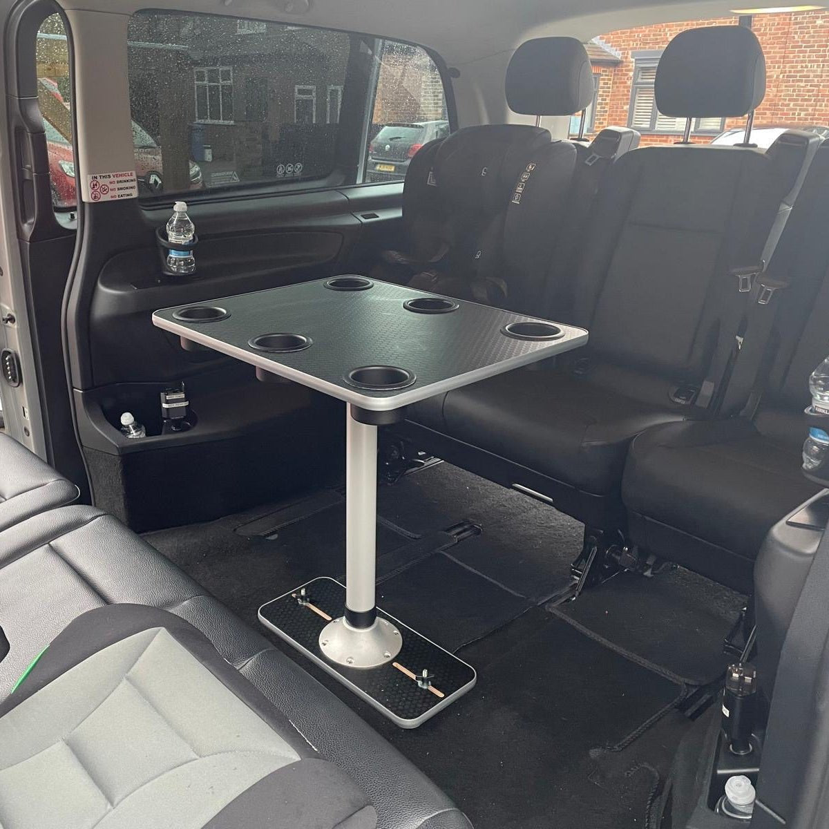 NEW Vangear Campervan Table & Stand with 6 Cup Holders - Vangear-EU