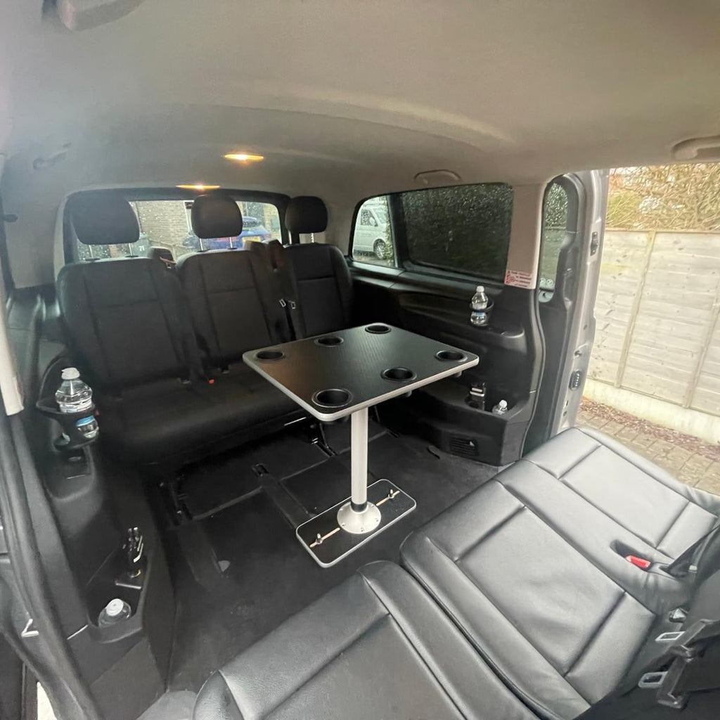 NEW Vangear Campervan Table & Stand with 6 Cup Holders - Vangear-EU