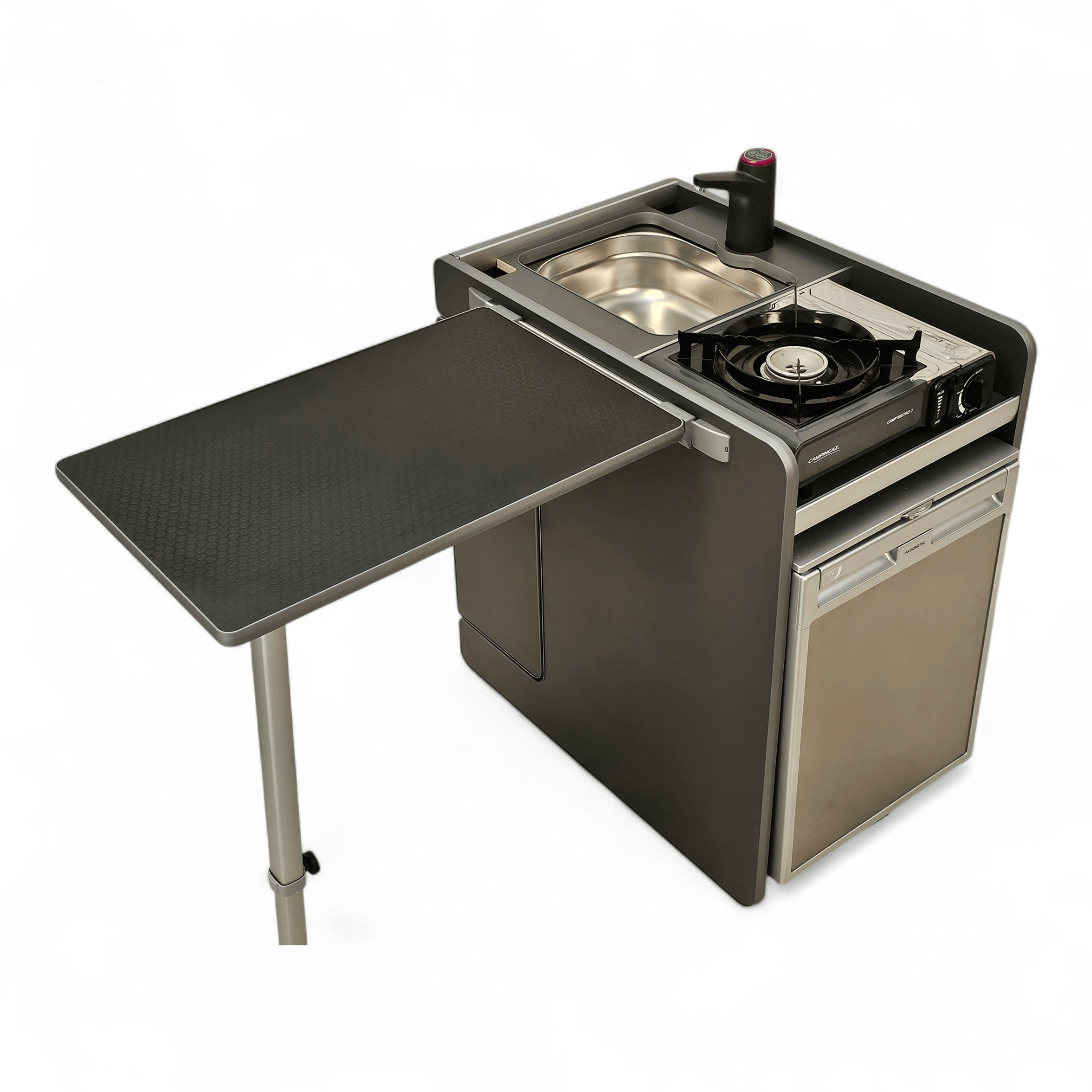 NEW Vangear CRX - Pod Campervan Pod (Fridge NOT included) Carbon Grey/Black table - Vangear - EU