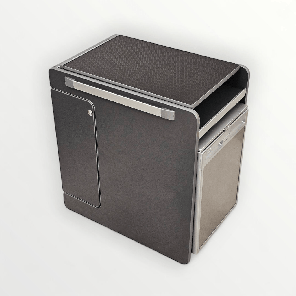 NEW Vangear CRX - Pod Campervan Pod (Fridge NOT included) Carbon Grey/Black table - Vangear - EU