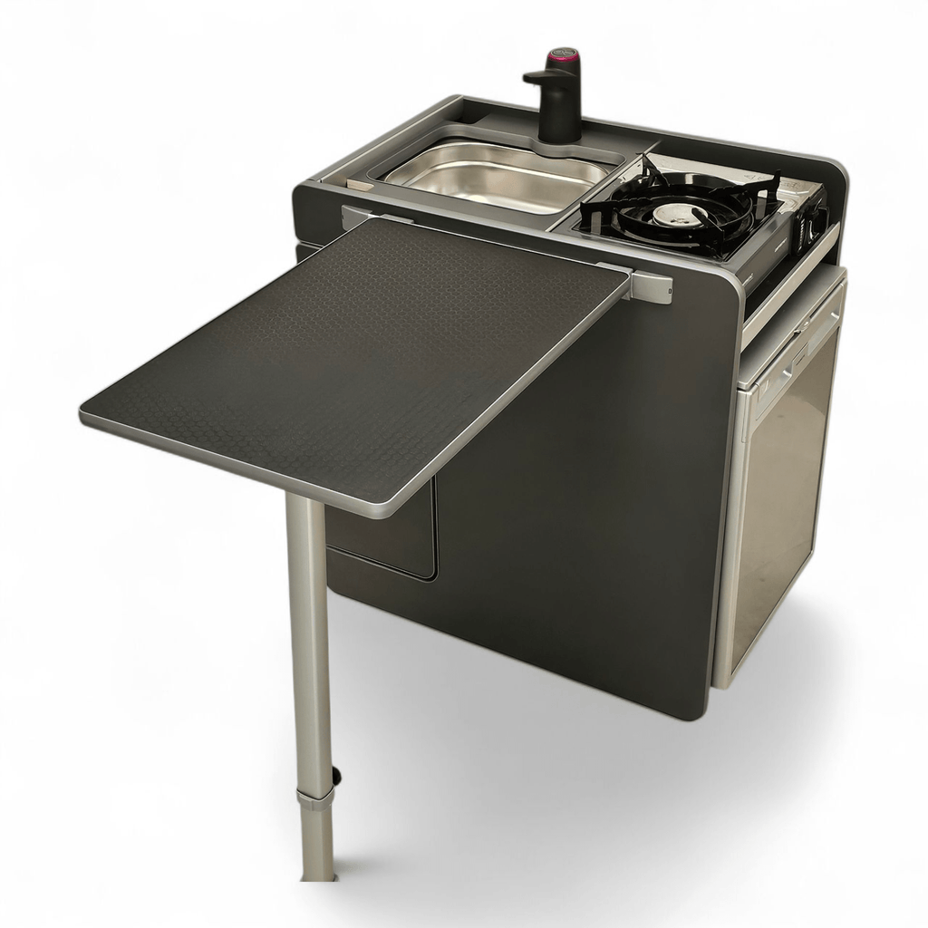 NEW Vangear CRX - Pod Campervan Pod (Fridge NOT included) Carbon Grey/Black table - Vangear - EU