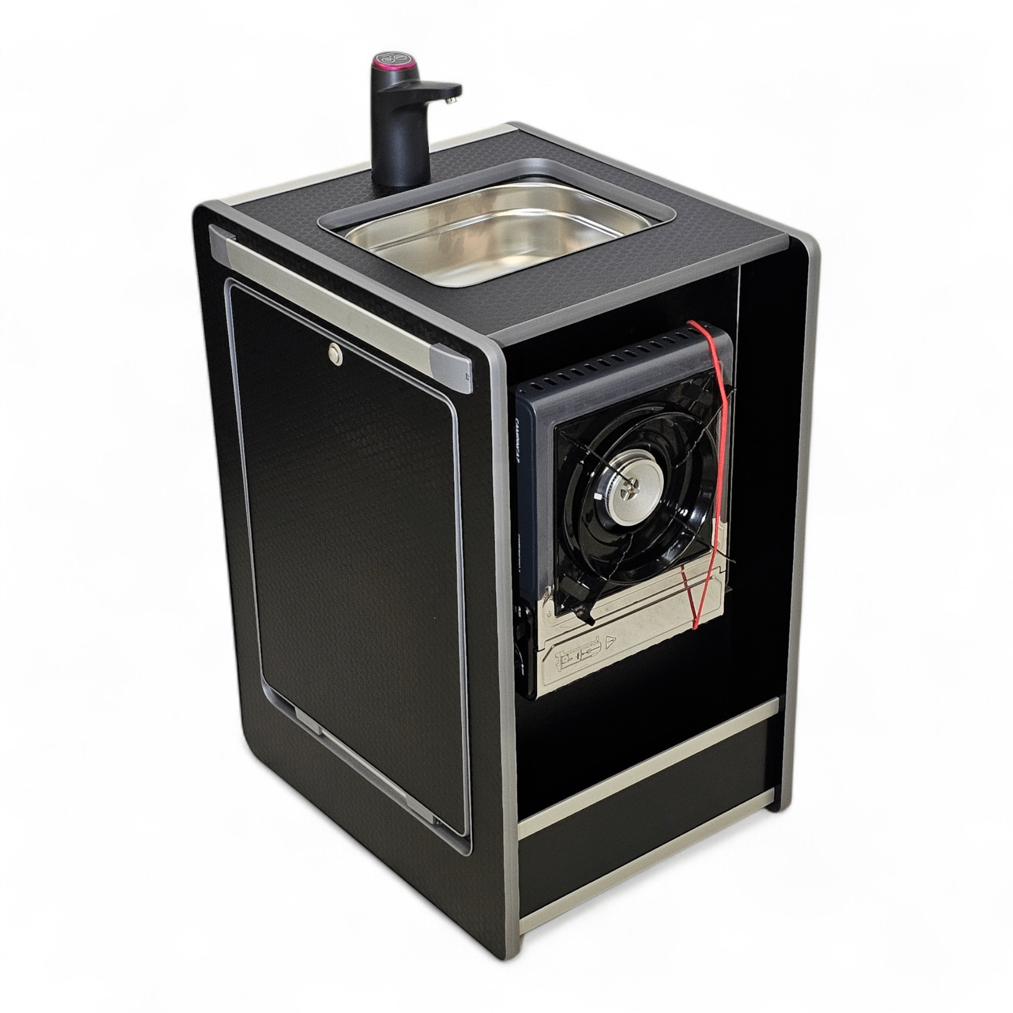 NEW Vangear Mini - Pod 3.0 Campervan Kitchen Pod - Black (Fully assembled) - Vangear - EU