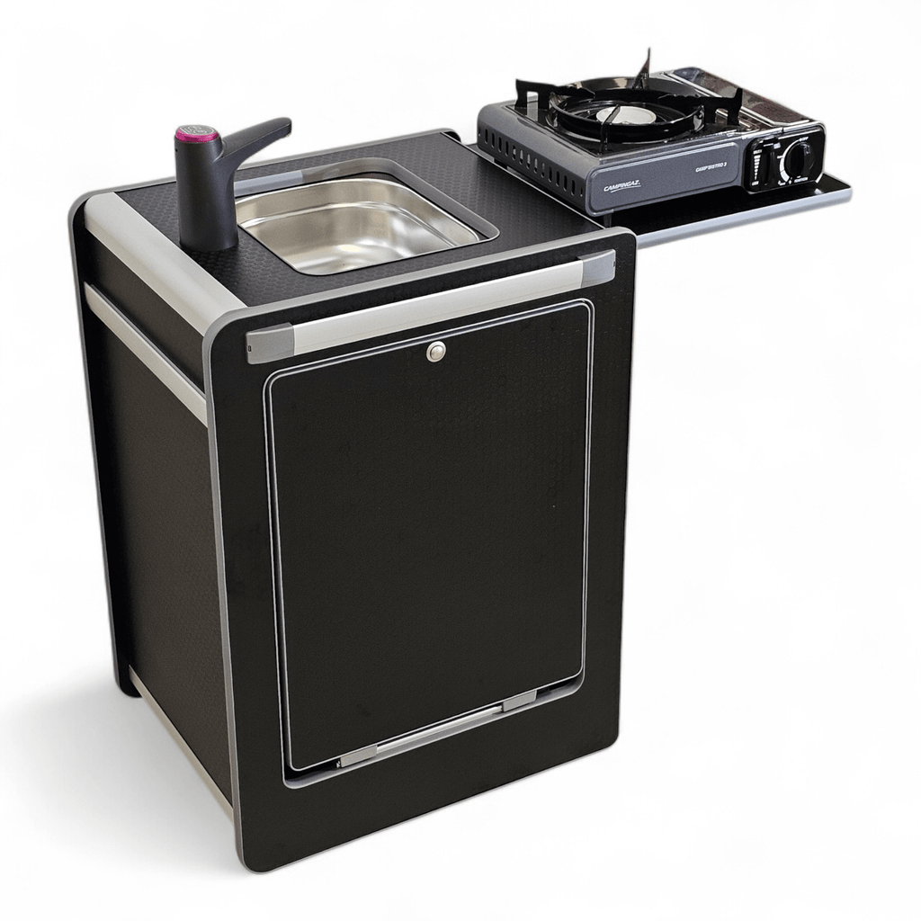 NEW Vangear Mini - Pod 3.0 Campervan Kitchen Pod - Black (Fully assembled) - Vangear - EU