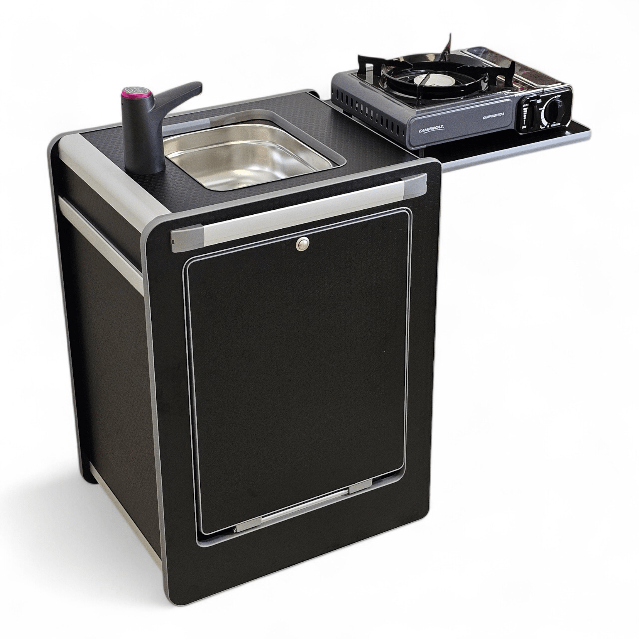 NEW Vangear Mini - Pod 3.0 Campervan Kitchen Pod - Black (Fully assembled) - Vangear - EU