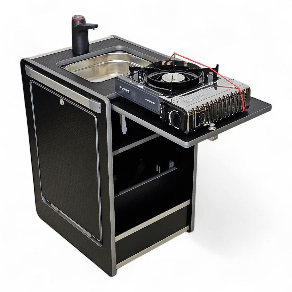 NEW Vangear Mini - Pod 3.0 Campervan Kitchen Pod - Black (Fully assembled) - Vangear - EU