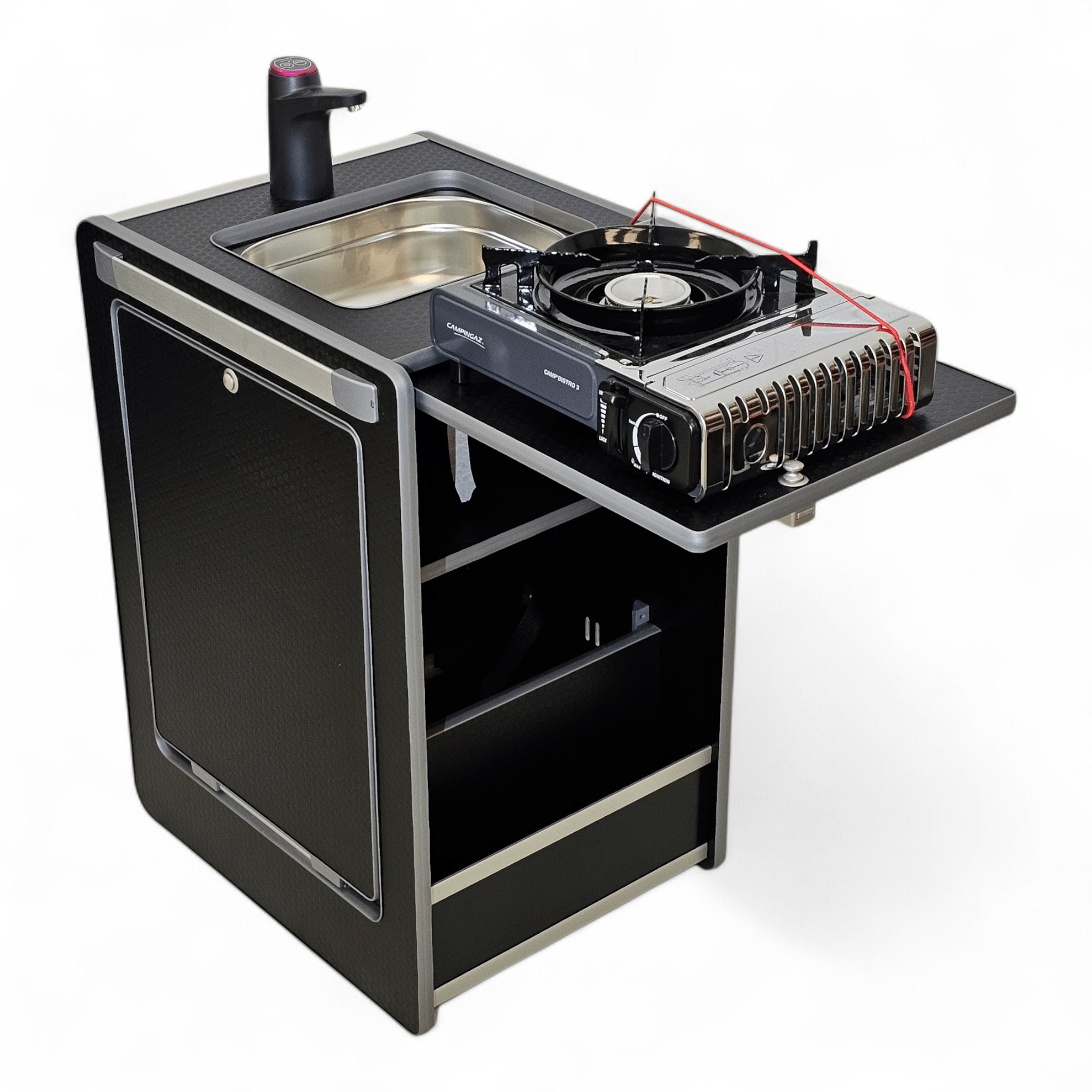 NEW Vangear Mini - Pod 3.0 Campervan Kitchen Pod - Black (Fully assembled) - Vangear - EU