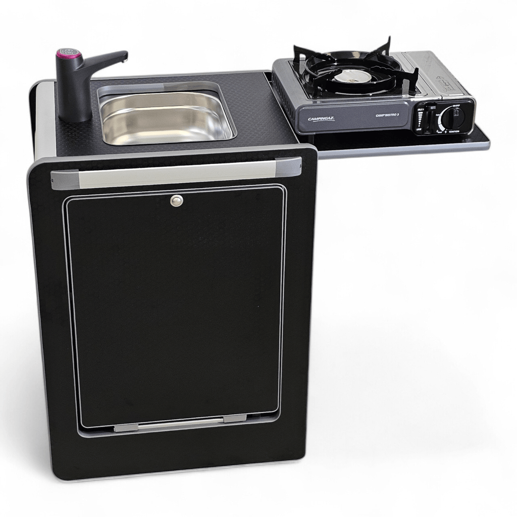 NEW Vangear Mini - Pod 3.0 Campervan Kitchen Pod - Black (Fully assembled) - Vangear - EU