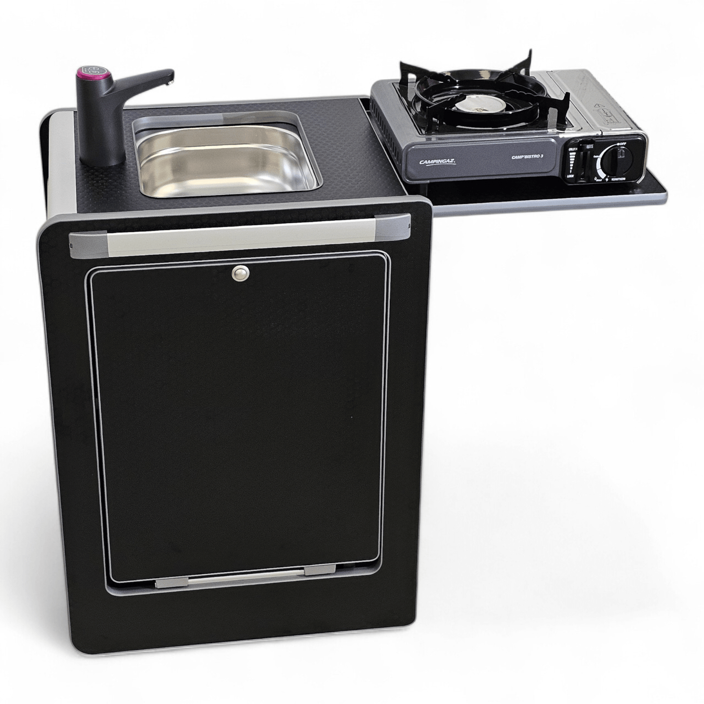 NEW Vangear Mini - Pod 3.0 Campervan Kitchen Pod - Black (Fully assembled) - Vangear - EU