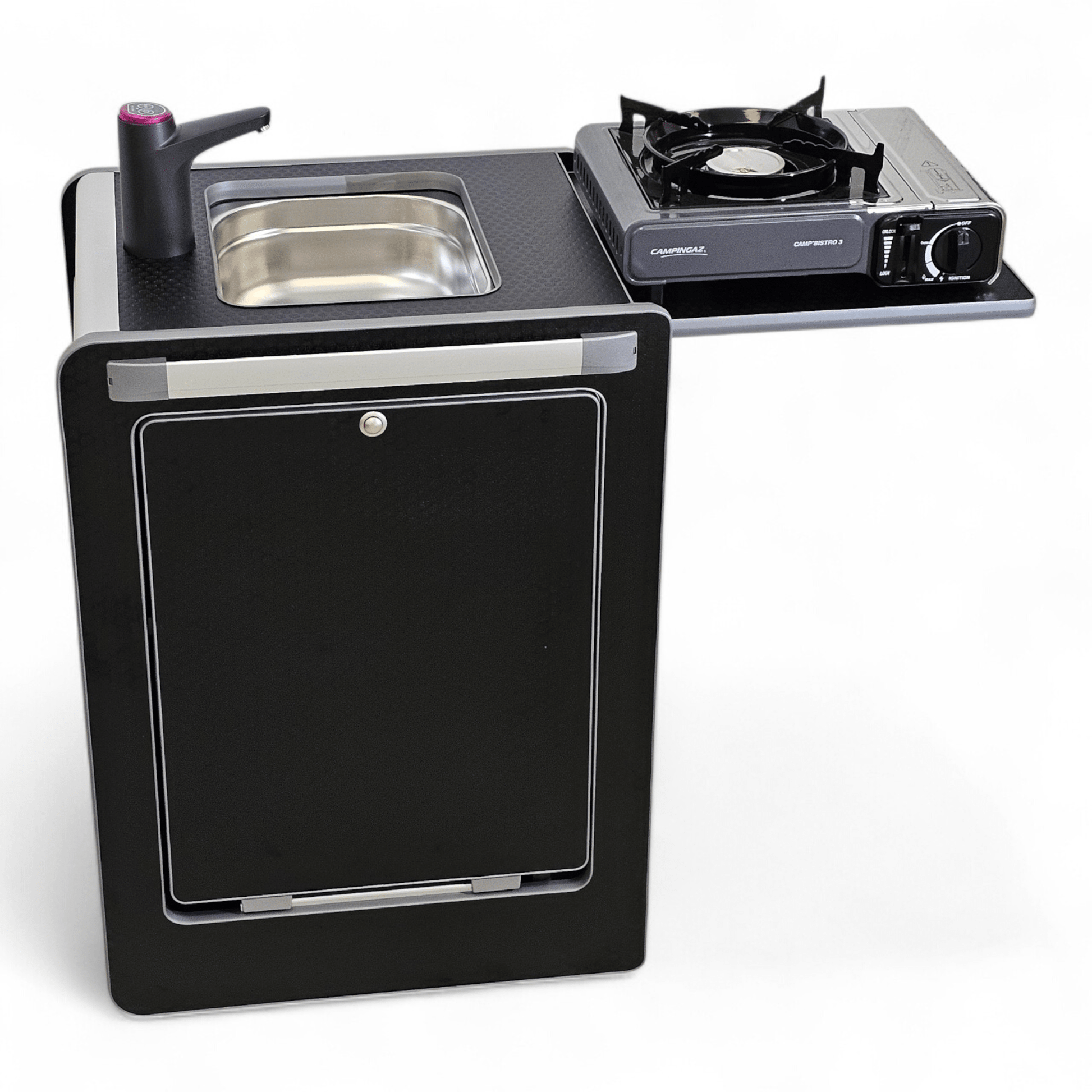 NEW Vangear Mini - Pod 3.0 Campervan Kitchen Pod - Black (Fully assembled) - Vangear - EU