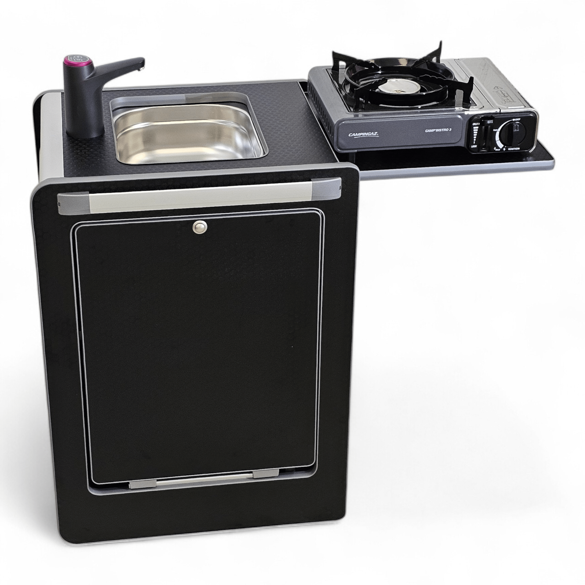 NEW Vangear Mini - Pod 3.0 Campervan Kitchen Pod - Black (Fully assembled) - Vangear - EU
